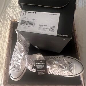 Converse Crochet Hightop Sneakers